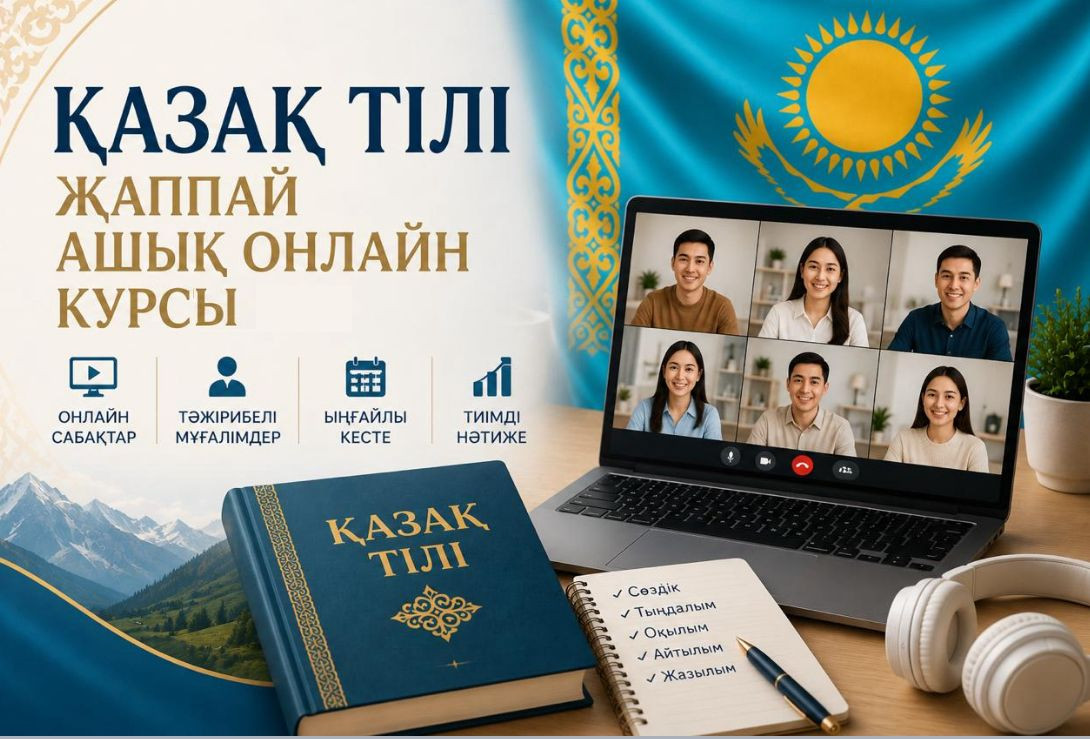Азаматтар үшін «Қазақ тілі» жаппай ашық онлайн курсының 1-ші легі басталды